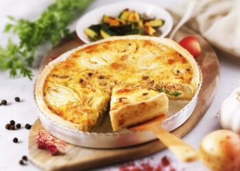 Quiche de atum e legumes