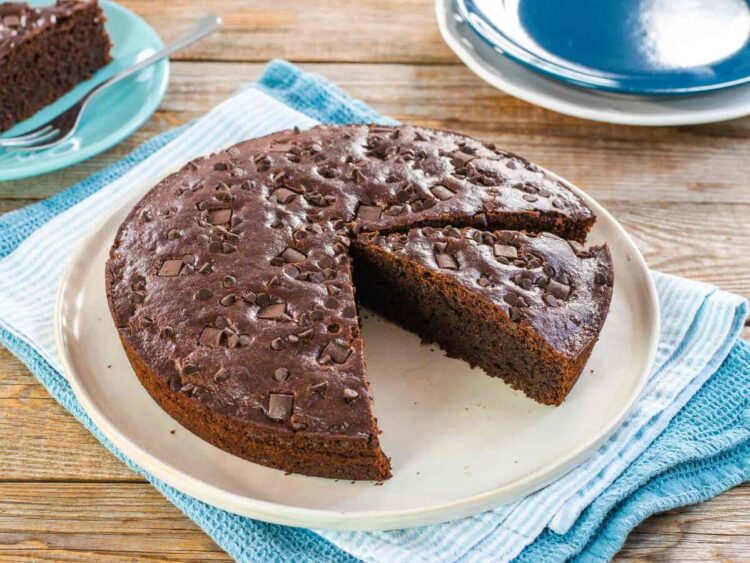 Bolo de chocolate e amêndoa