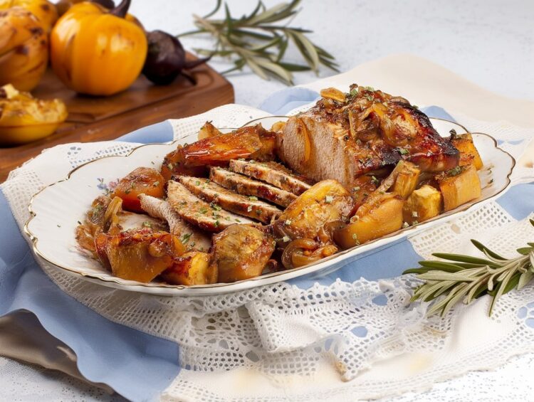 Lombo de porco à portuguesa