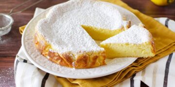 Bolo de requeijão e limão