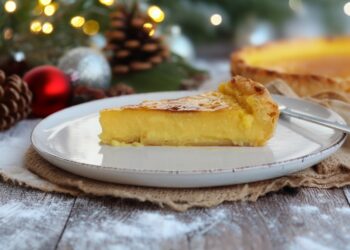 Tarte de nata cremosa