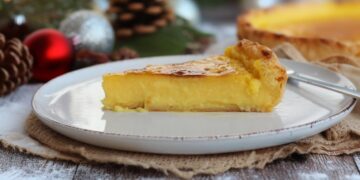 Tarte de nata cremosa