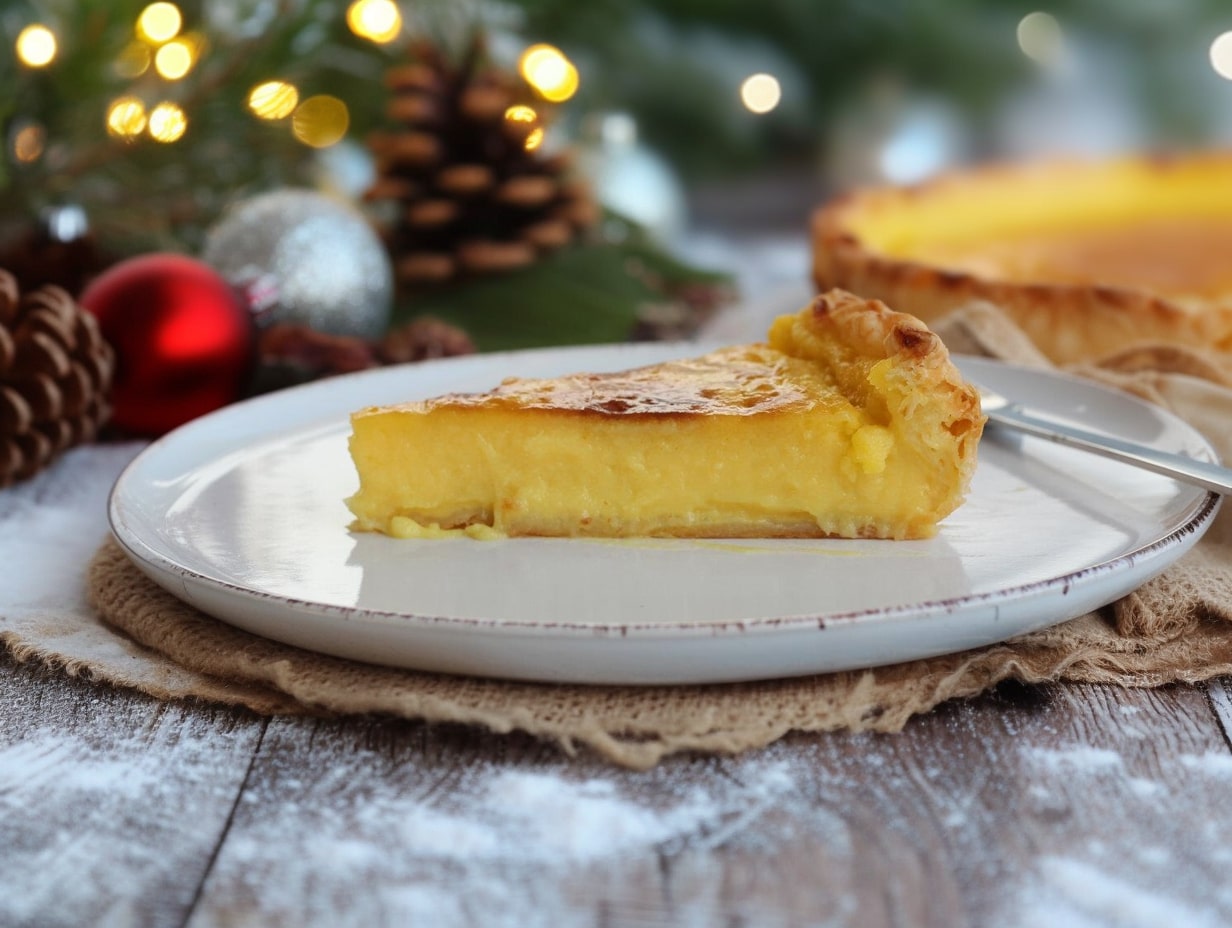 Tarte de nata cremosa