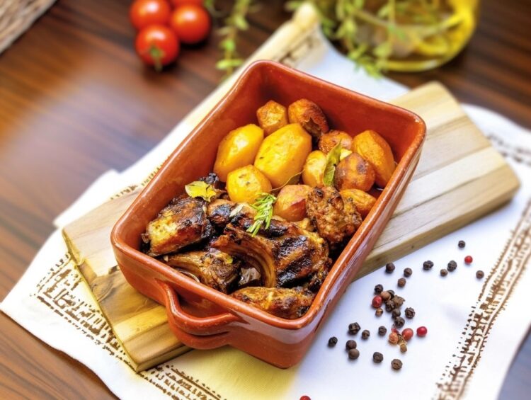 Cabrito assado no forno à transmontana