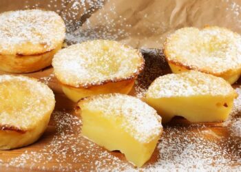 Queijadinhas de leite cremosas