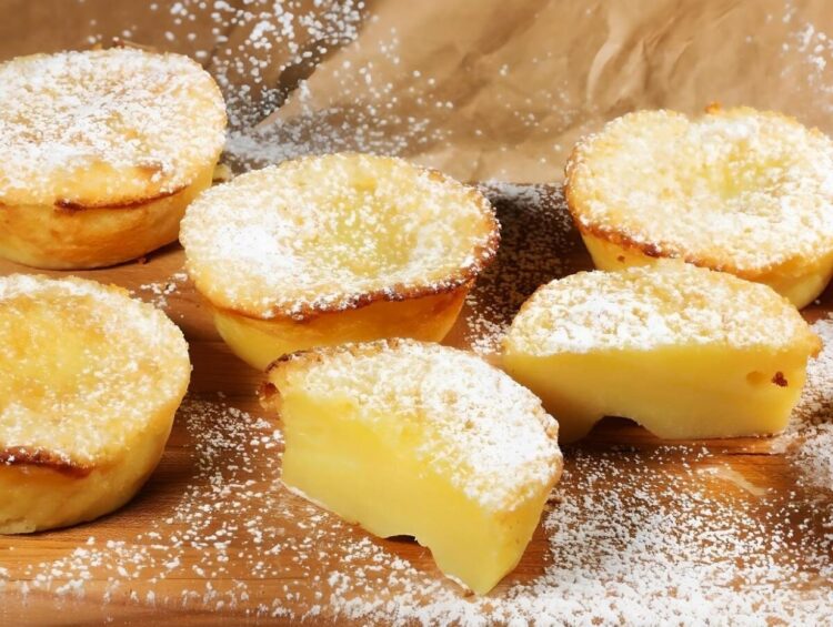 Queijadinhas de leite cremosas