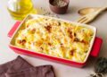 Bacalhau gratinado com espinafres