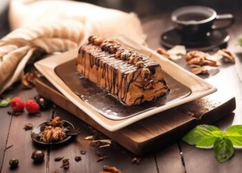 Semifrio de chocolate e café