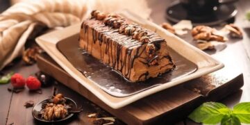 Semifrio de chocolate e café