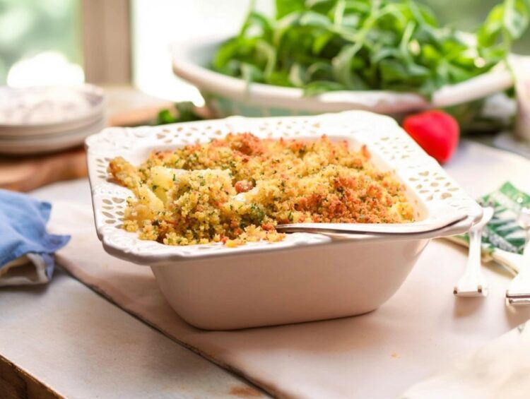 Bacalhau com broa e couve lombarda