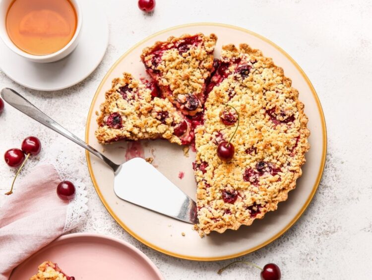 Crumble de cerejas