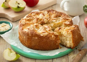 Bolo de maçã e amêndoa