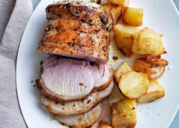 Lombo assado no forno com cerveja