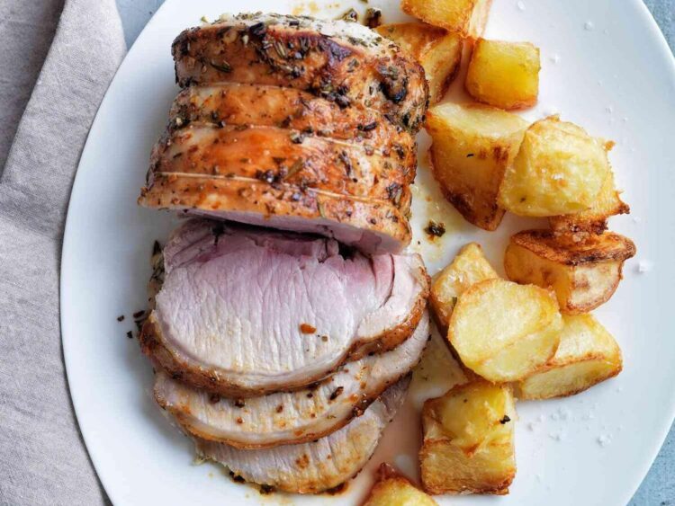 Lombo assado no forno com cerveja