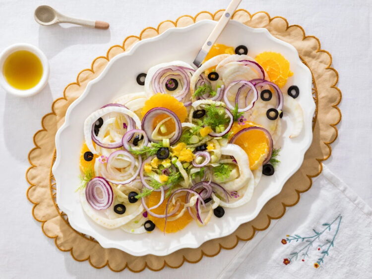 Salada de laranja com azeitonas à moda do Algarve