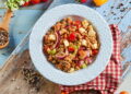 Salada de lentilhas com feta e tomate