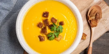 Creme de cenoura com gengibre: suave, aveludado e cheio de sabor