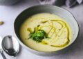 Creme de courgette com hortelã: suave e refrescante