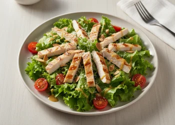 Salada César com frango grelhado: fresca, prática e cheia de sabor