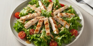 Salada César com frango grelhado: fresca, prática e cheia de sabor