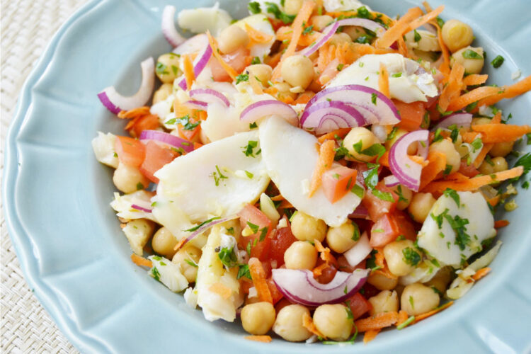 Bacalhau com grão