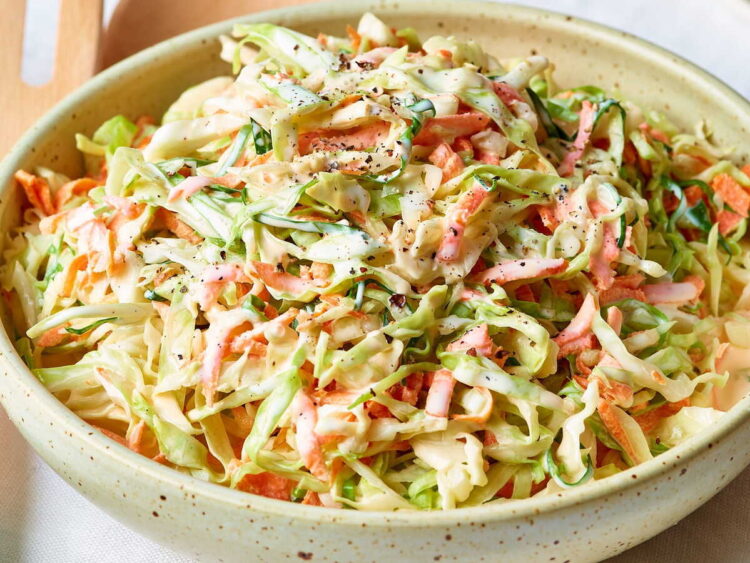 Salada de repolho e cenoura